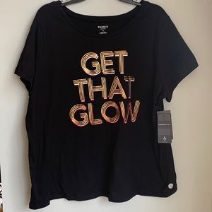Torrid ‘get that glow’ t-shirt.